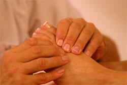 Fußreflexzonen-Massagen